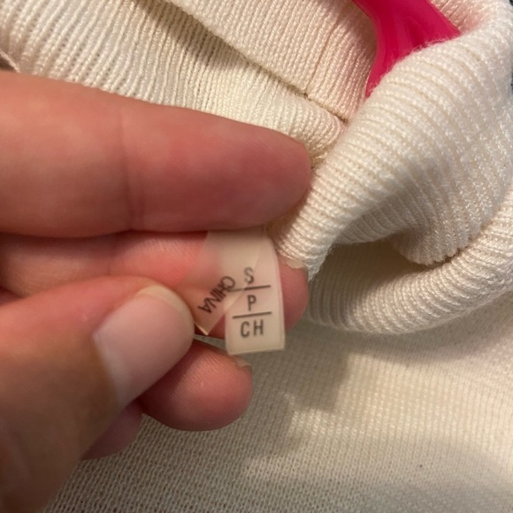 ELIE Tahari Kacey Mock Neck Riffle Trim Sweater 100% Merino Wool - Picture 6 of 7